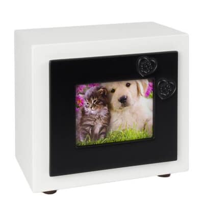 Black Paw Photo Pet Urns