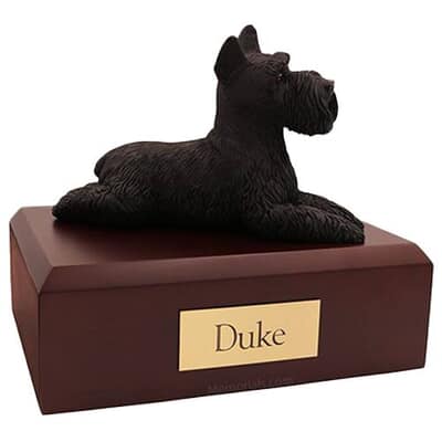 Black Schnauzer Dog Urns