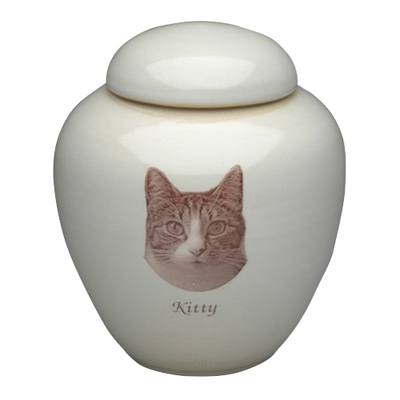 My Cat Picture Ceramic Cremation Urn