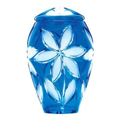 Bleu Fleurs Cremation Urn