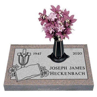 Blossoming Faith Granite Grave Markers