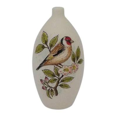 Blue Bonnet Bird Cremation Urn