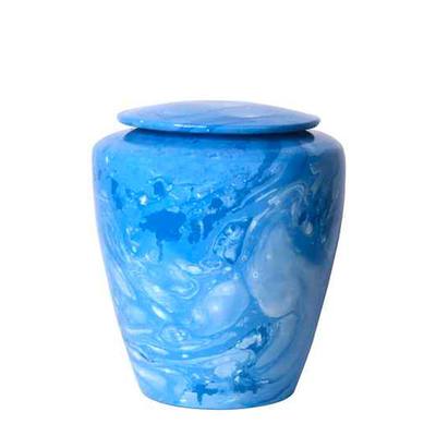 Blue damselfly Medium Ceramic Urn