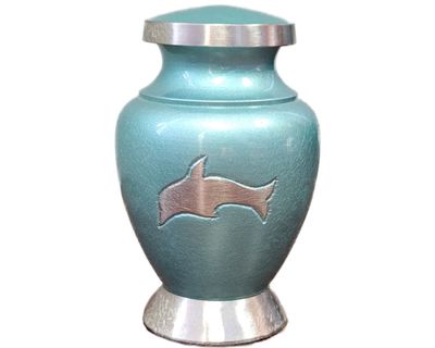 Blue Dolphin Keepsake Urn