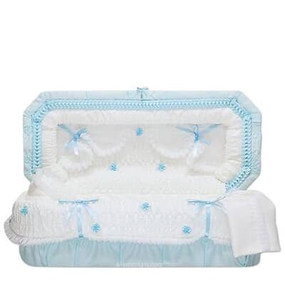 Blue Fair Medium Child Casket