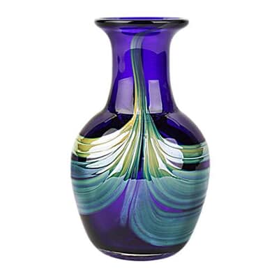 Blue Glass Keepsake Urn