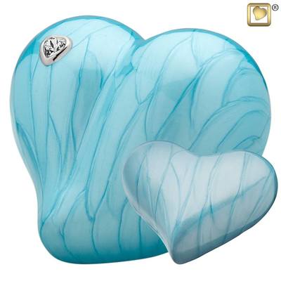 Blue Heart Child Cremation Urns