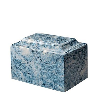 Blue Ocean Marble Keepsake Urn