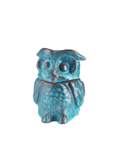 Blue Owl Ceramic Keepsake Urn