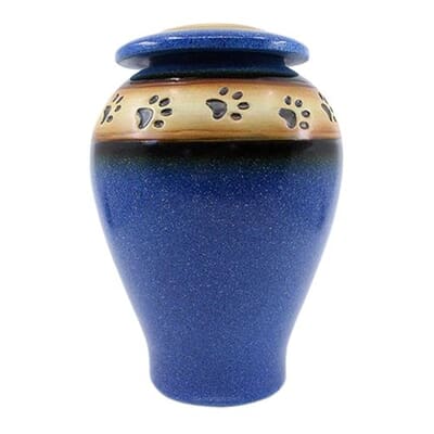 Blue Paw Ceramic Pet Urns
