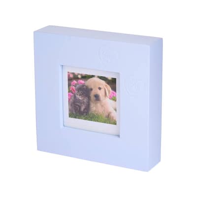Blue Paw Print Medium Photo Frame Cremation Urn