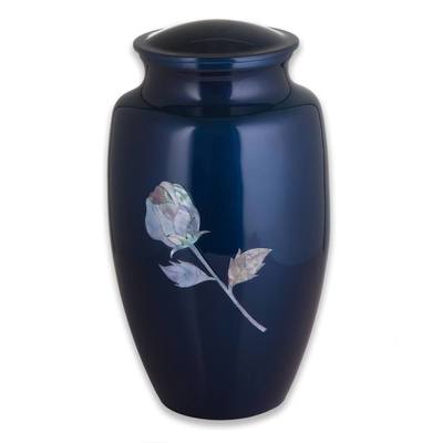 Blue Rose Cremation Urn