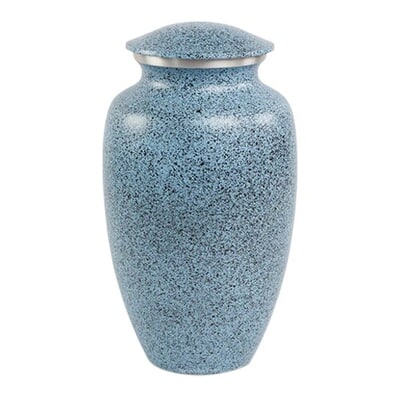 Blue Speckled Cremation Urn