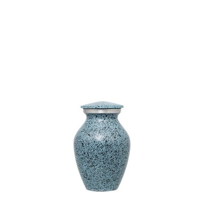 Blue Speckled Keepsake Cremation Urn