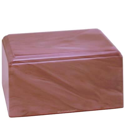 Blushed Rose Cultured Marble Child Cremation Urn