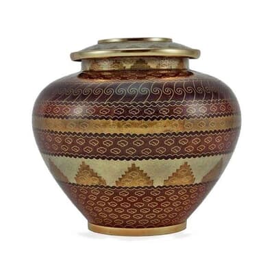 Bohemian Cloisonne Cremation Urns