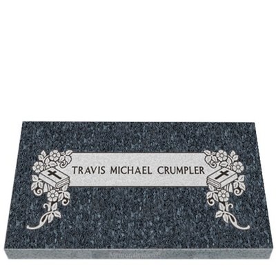 Books of Faith Granite Grave Marker 26 x 14