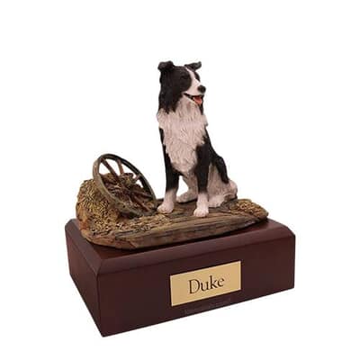 Border Collie Large Dog Cremation Urn