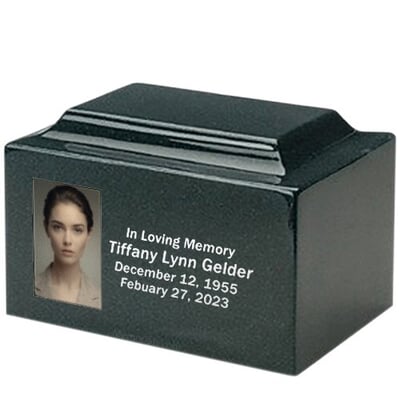 Boundless Granite Photo Urn