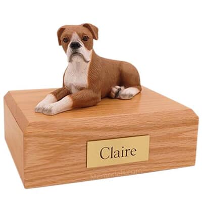 Boxer Light Brown Dog Urns