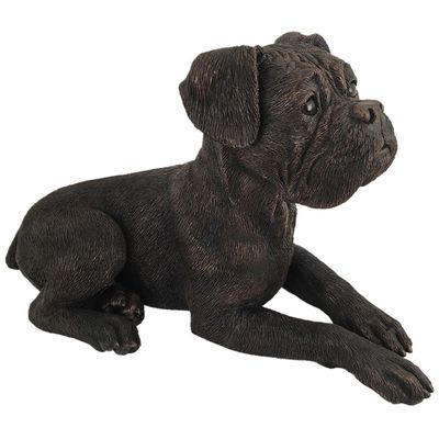 Boxer Shadow Cast Dog Urn