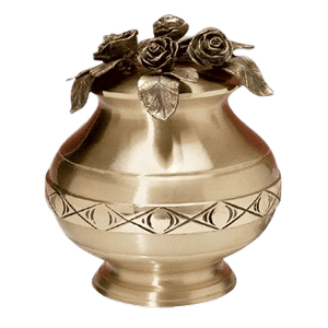 Petites Roses Bronze Cremation Urn