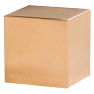 Cube Bronze Pet Keepsake Urn