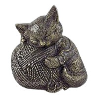 Bronze Cat Cremation Urn