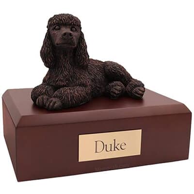 Bronze Poodle Dog Urns