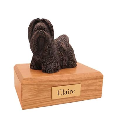 Bronze Shih Tzu Large Dog Urn