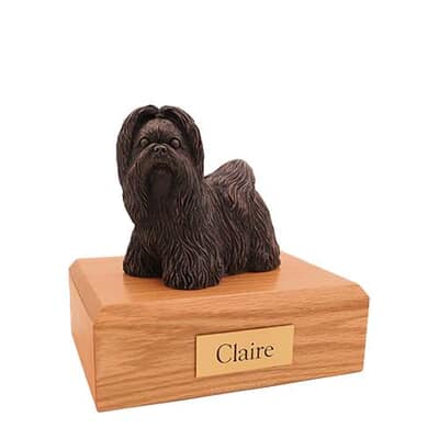 Bronze Shih Tzu Medium Dog Urn