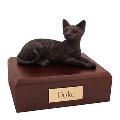 Bronze Siamese Large Cat Urn