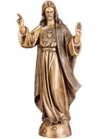 Blessed Jesus Small Bronze Statues