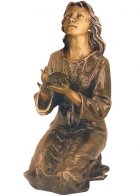 Dove to Heaven Bronze Statues