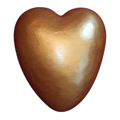 Bronze Tone Heart Ceramic Urn