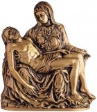 Pieta Wall Bronze Statues