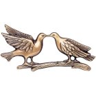 Loving Doves Wall Bronze Statues