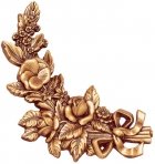 Flowers Wall Bronze Statues III