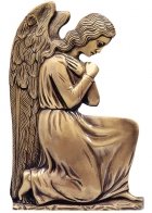 Kneeing Angel in Prayer Wall Bronze Statues II