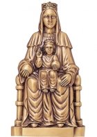 Virgen De Montserrat Wall Bronze Statues