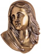 Maria in Prayer Wall Bronze Statues