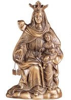 Virgen Carmen Wall Bronze Statues