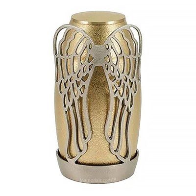 Bronze Wings Religious Urn