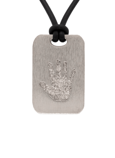 Bronze Handprint Keepsake Pendant