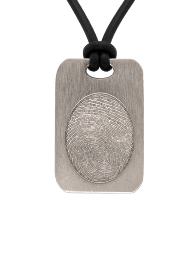 Bronze Fingerprint Keepsake Pendant