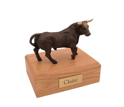 Brown Bull Cremation Urns