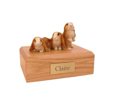 Brown Bunnies Large Urn