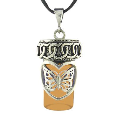 Butterfly Dream Brown Cremation Pendant