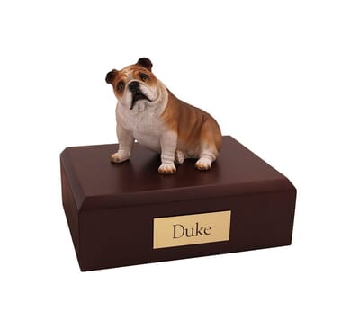 Bulldog Fawn Small Dog Urn