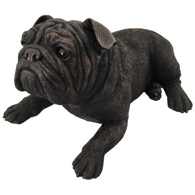 Bulldog Shadow Cast Dog Urn